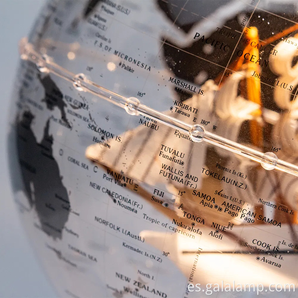 Lámpara mundial de 8 pulgadas de 8 pulgadas para el hogar y la oficina Dé Cor